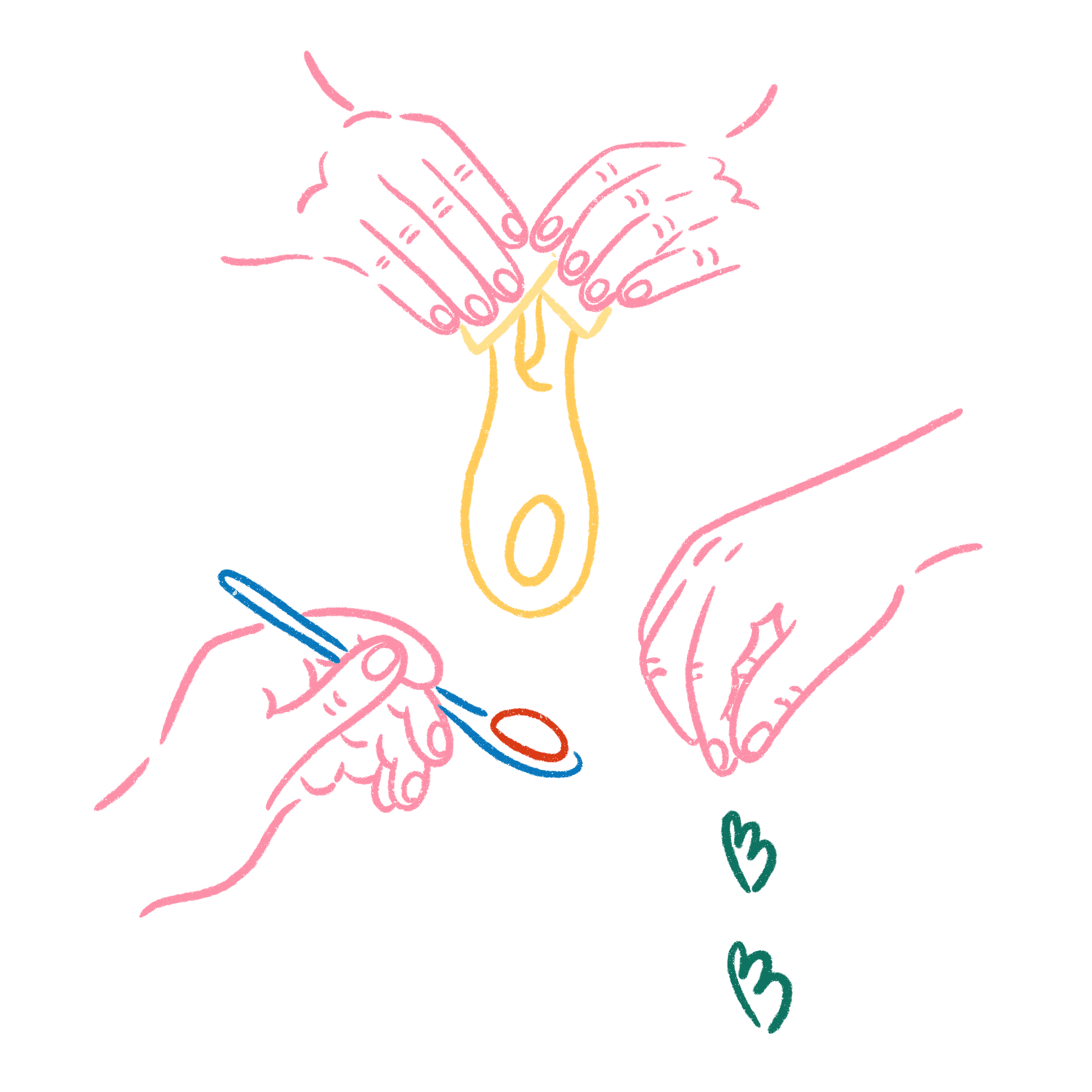 Ilustración de alimentos en una bolsa de la compra